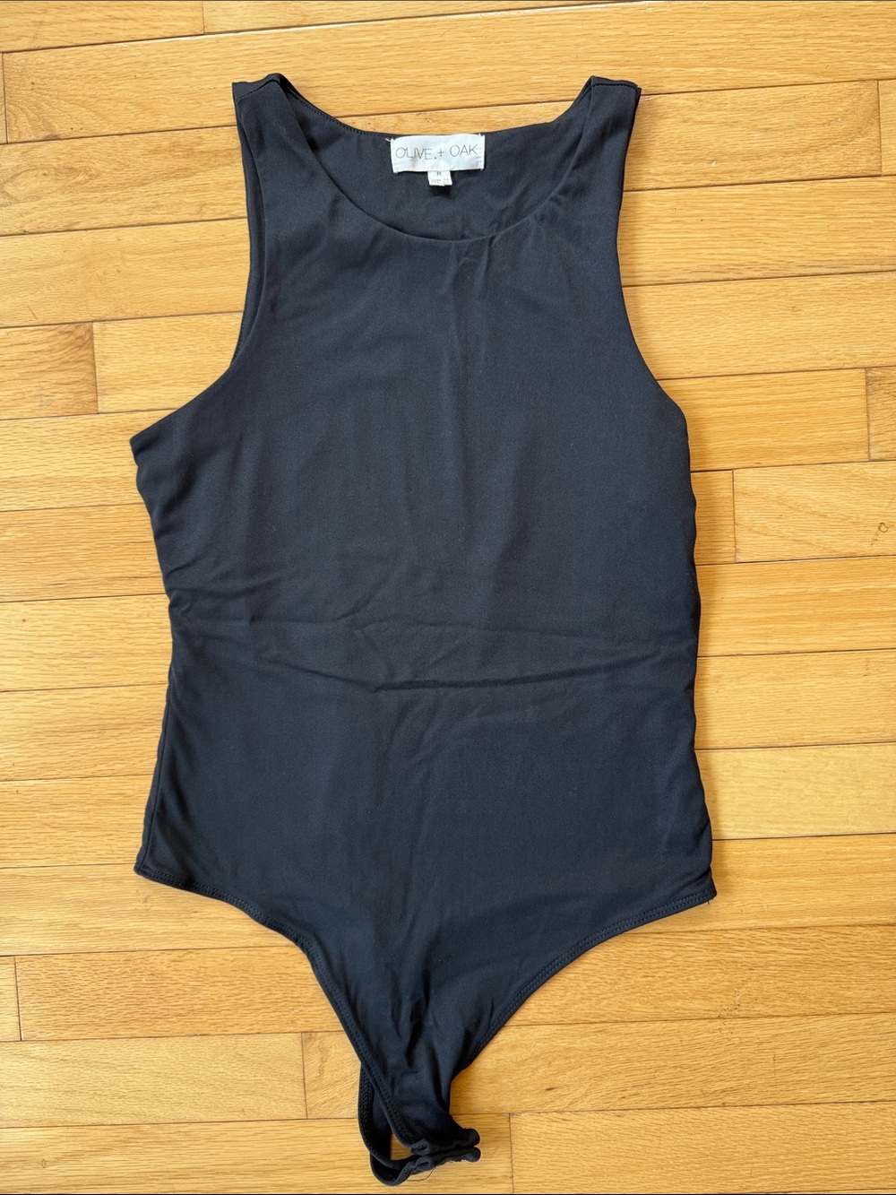 Olive & Oak high neck tank top black bodysuit - M